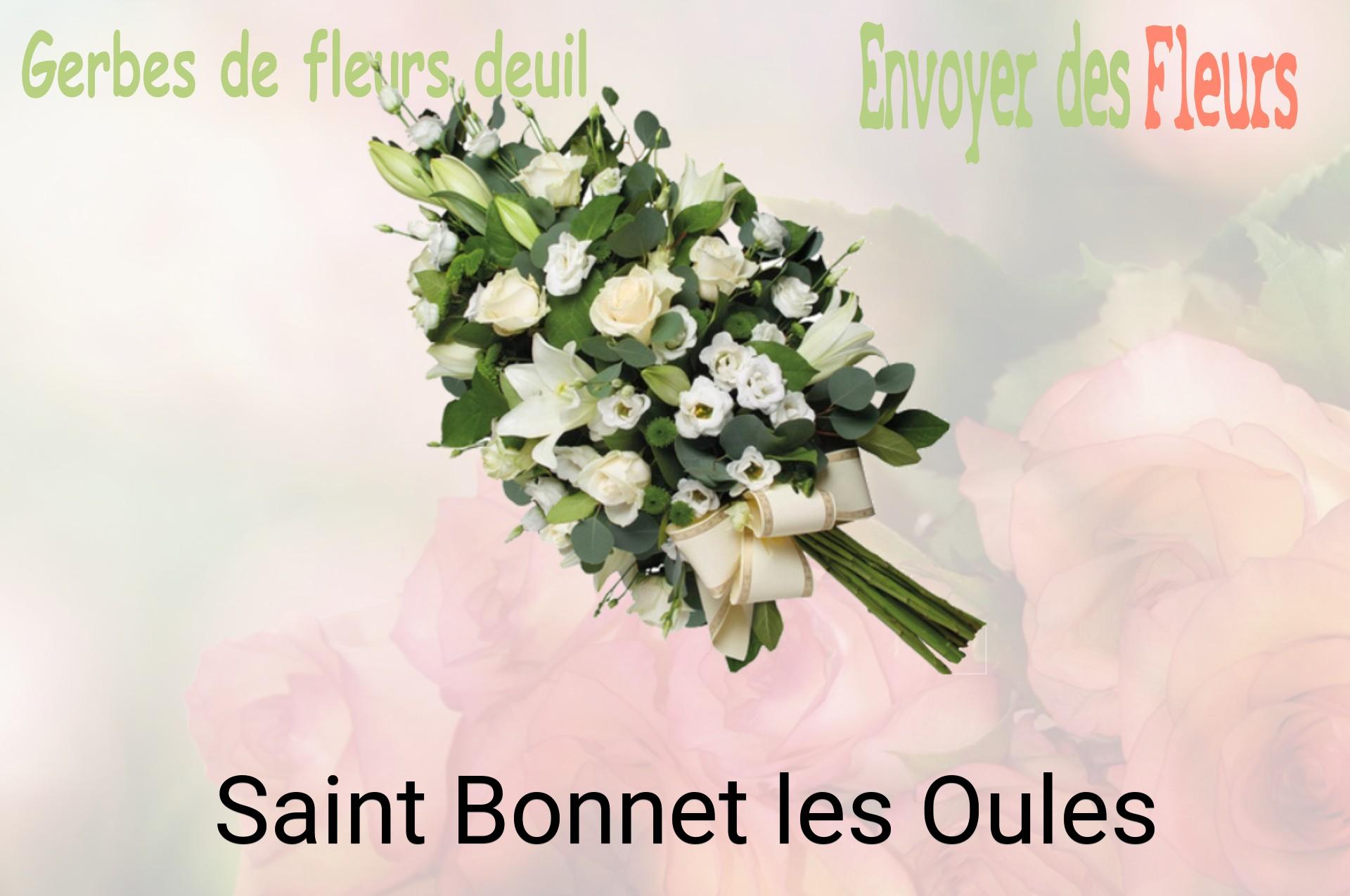 Gerbe de fleurs de deuil livrée à Saint-Bonnet-les-Oules